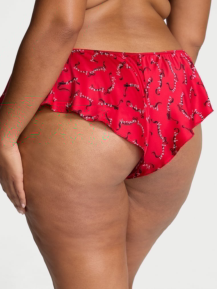 Very Sexy Satin Flutter Cheeky Panty Novelty