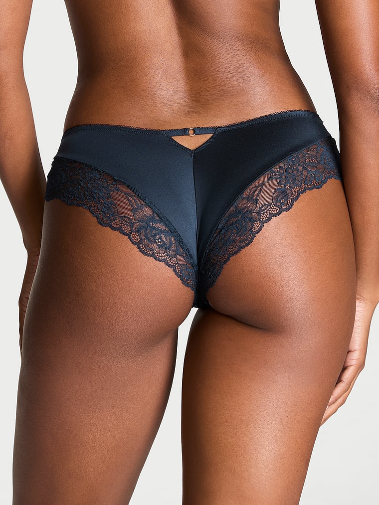 Very Sexy Rose Lace-Trim High-Leg Cheeky Panty Lace Trim