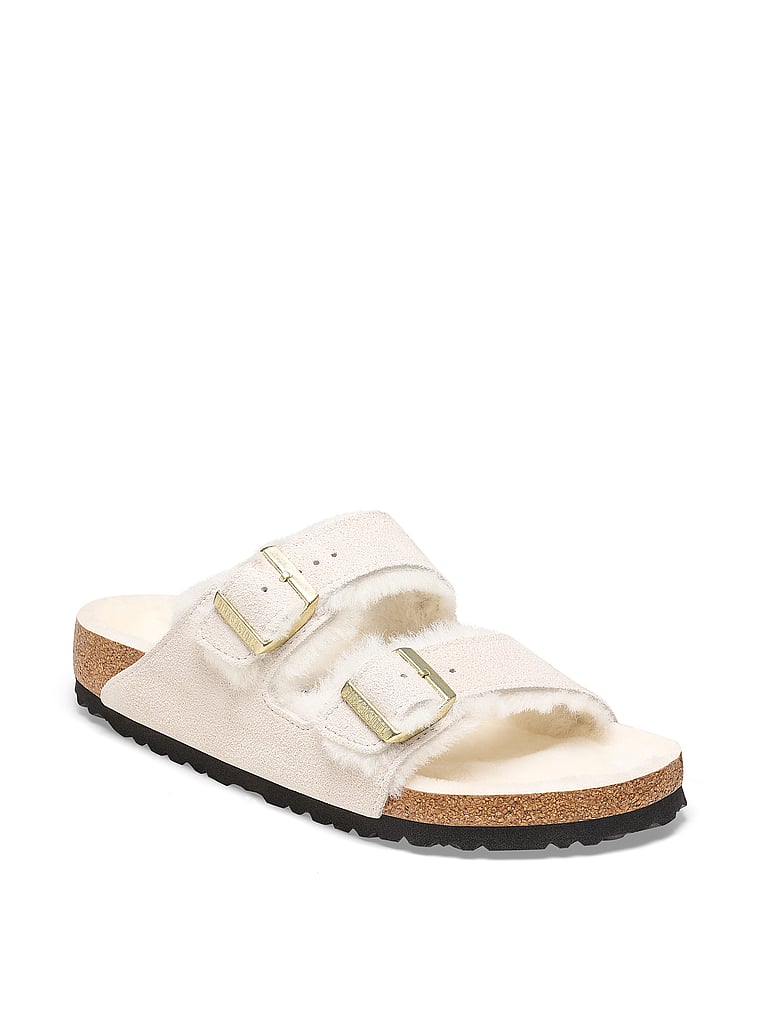 Birkenstock Arizona Shearling Suede Sandals