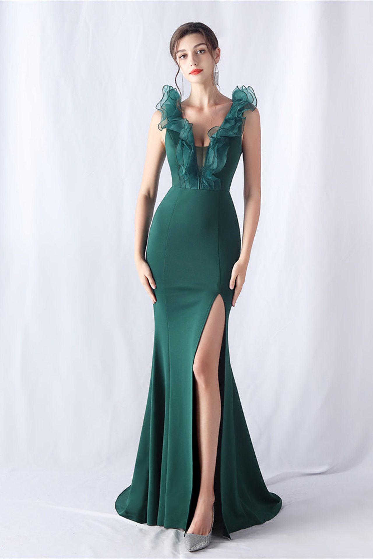 Emily Deep V  Maxi Dress