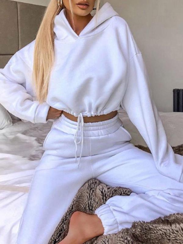 Long-sleeved Two-piece Athleisure Suit