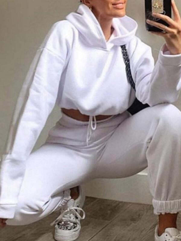 Long-sleeved Two-piece Athleisure Suit