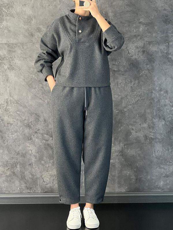 Women's Casual High Collar Suit