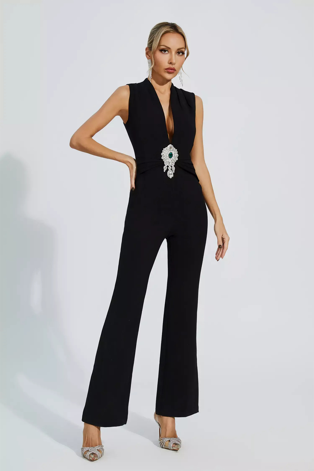 Pandora Deep V Jumpsuits
