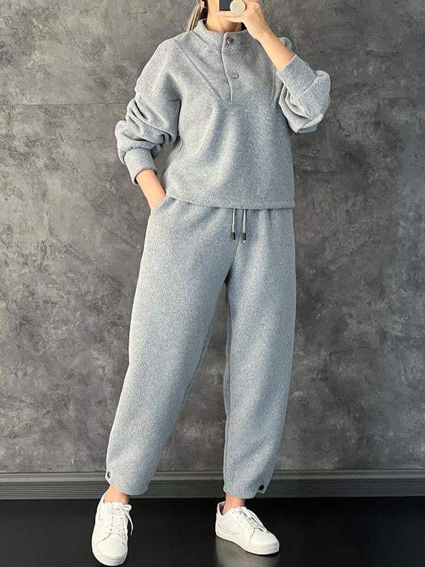 Women's Casual High Collar Suit