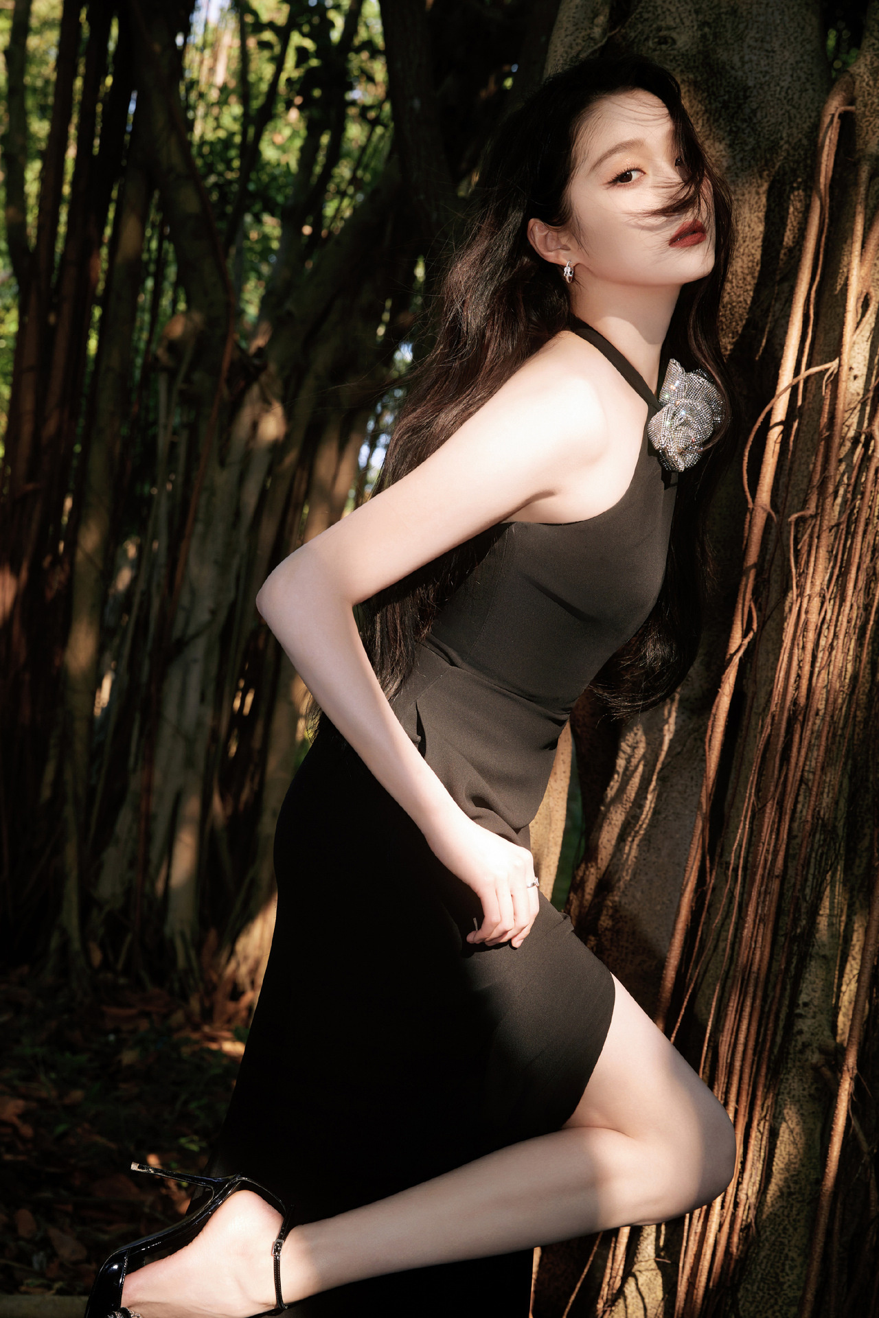 Leona Maxi Dress In Black