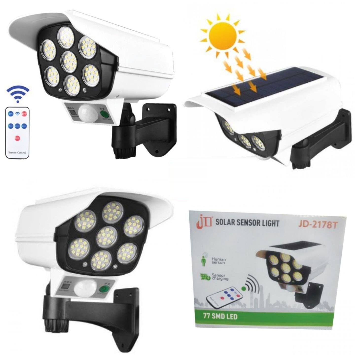 Lámpara Led Solar Tipo Cámara