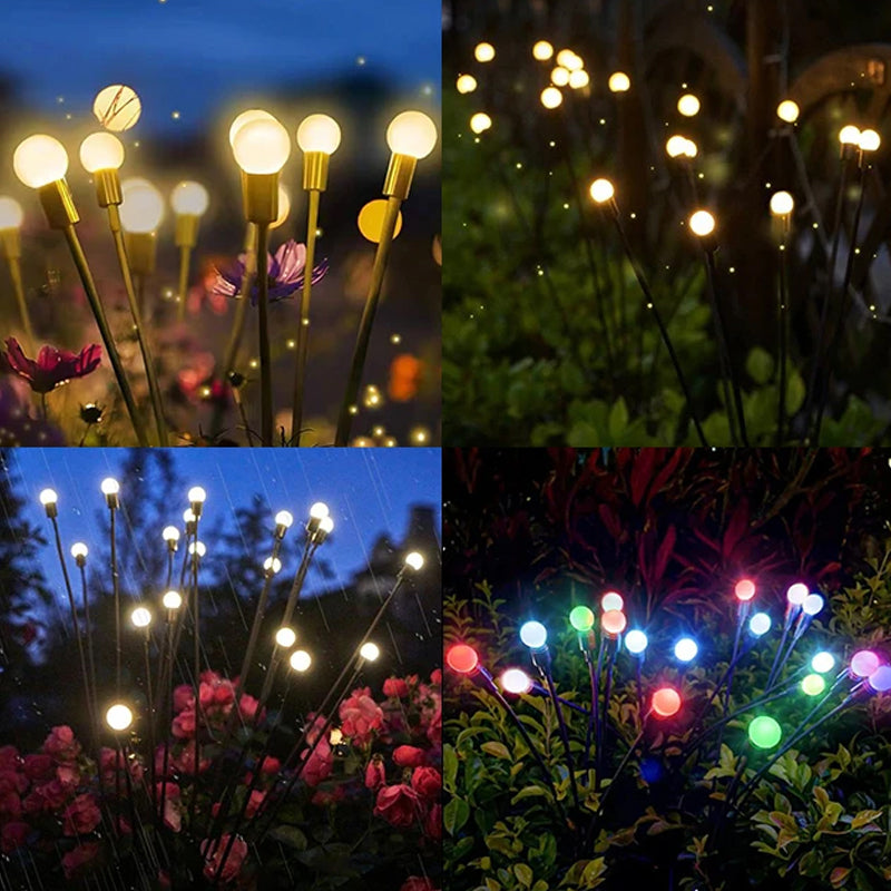 Luz de enchufe de luciérnaga LED de jardín solar