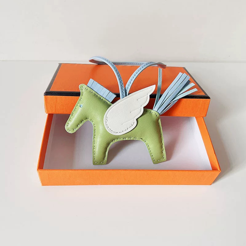 H Hand sewn pony pendant