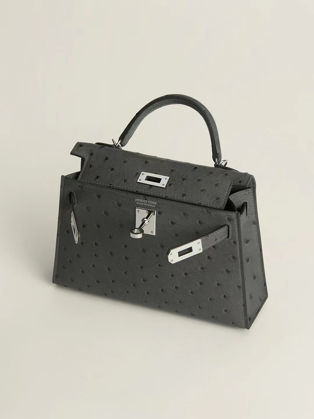 Hermes Kelly2 Mini 19 South African ostrich skin