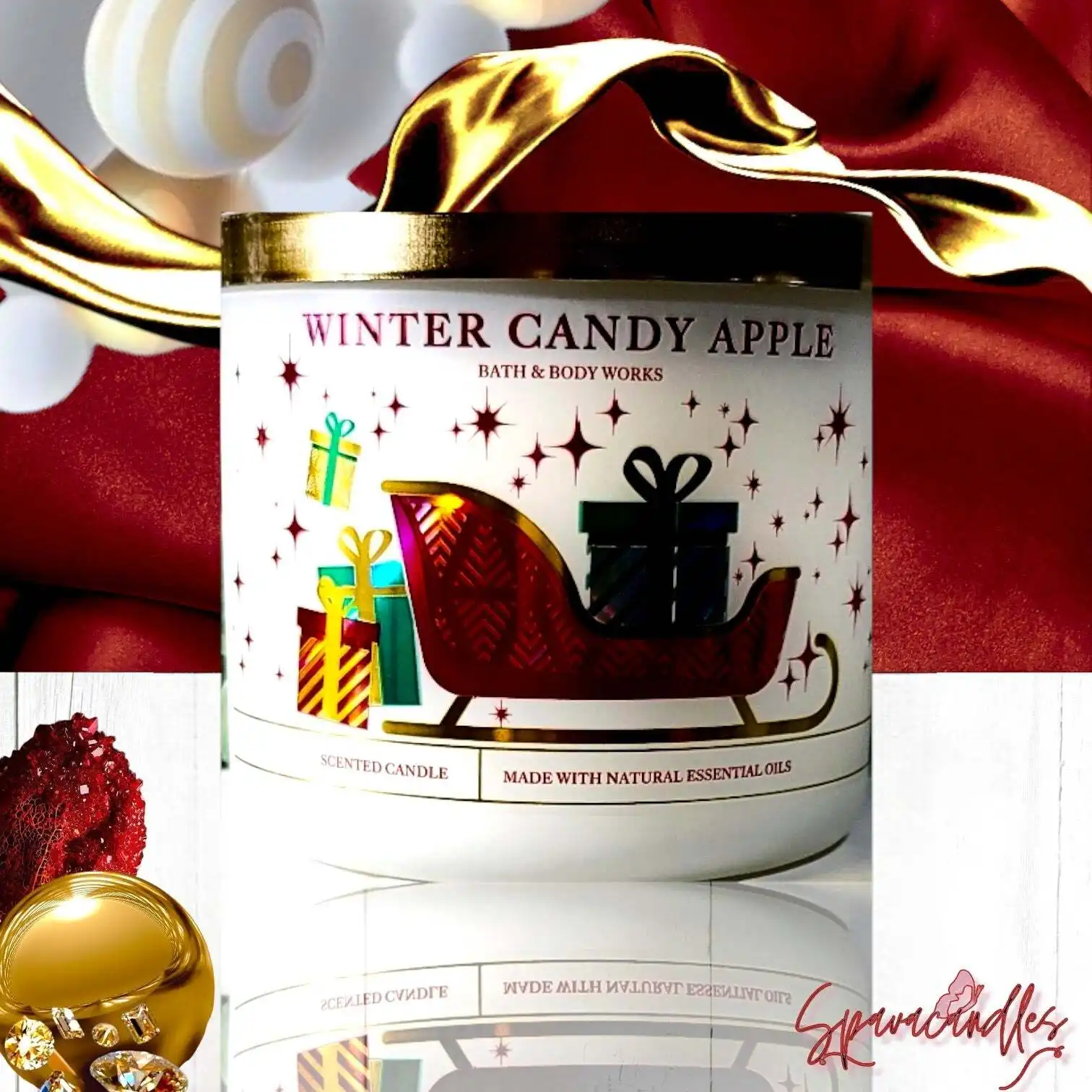 Winter candy Apple 3 Wick Candle 2023