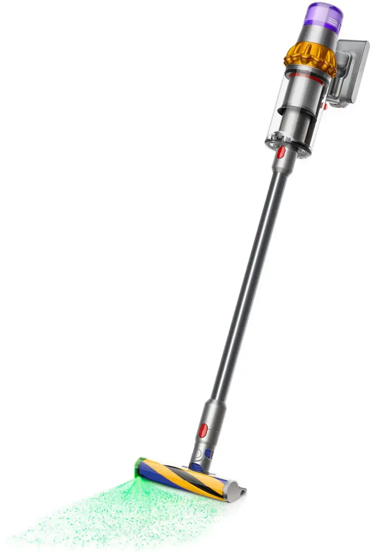 Dyson - V15 Detect Extra Cordless Vacuum with 10 accessories - Yellow/Nickel