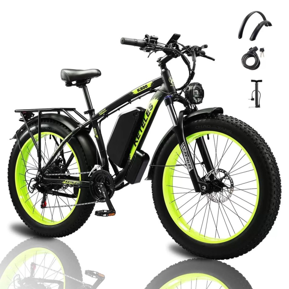 Lankeleisi XC4000 1000W Elektro Fat Tire 17.5Ah E Mountainbike EMTB E-Bike