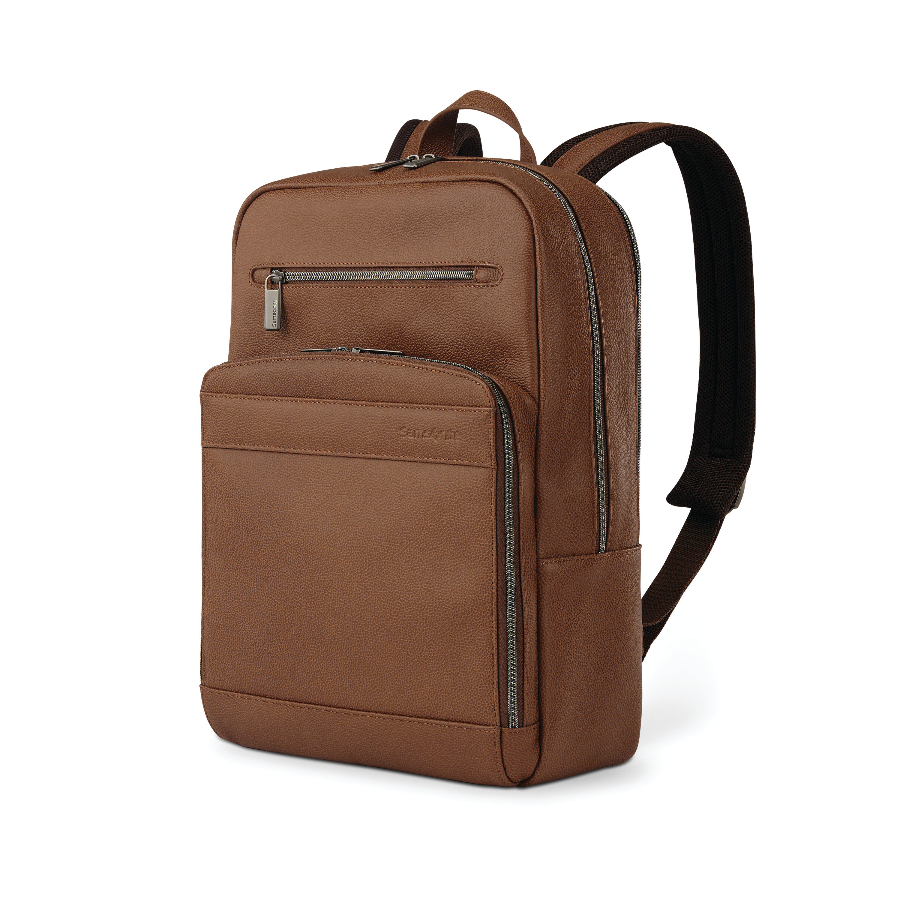 Business Slim Leather Backpack