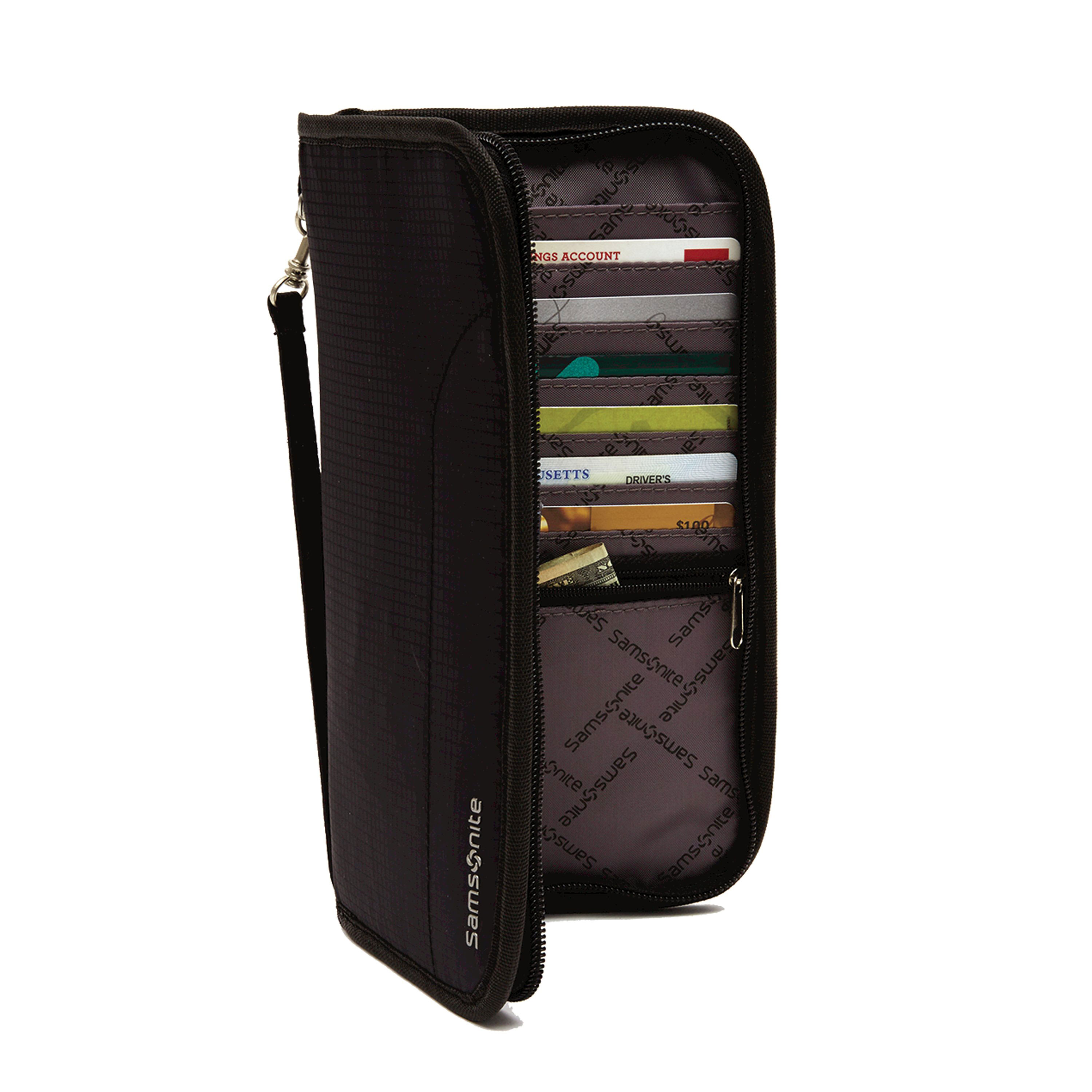 RFID Zip Close Travel Wallet
