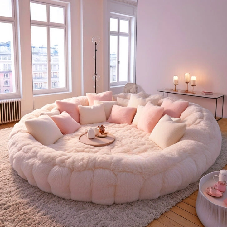 ⚡clearance sale🎁Winter Hot SaleThese Giant Circular Movie Sofas Might Be The Coziest Spot To Watch a Flick