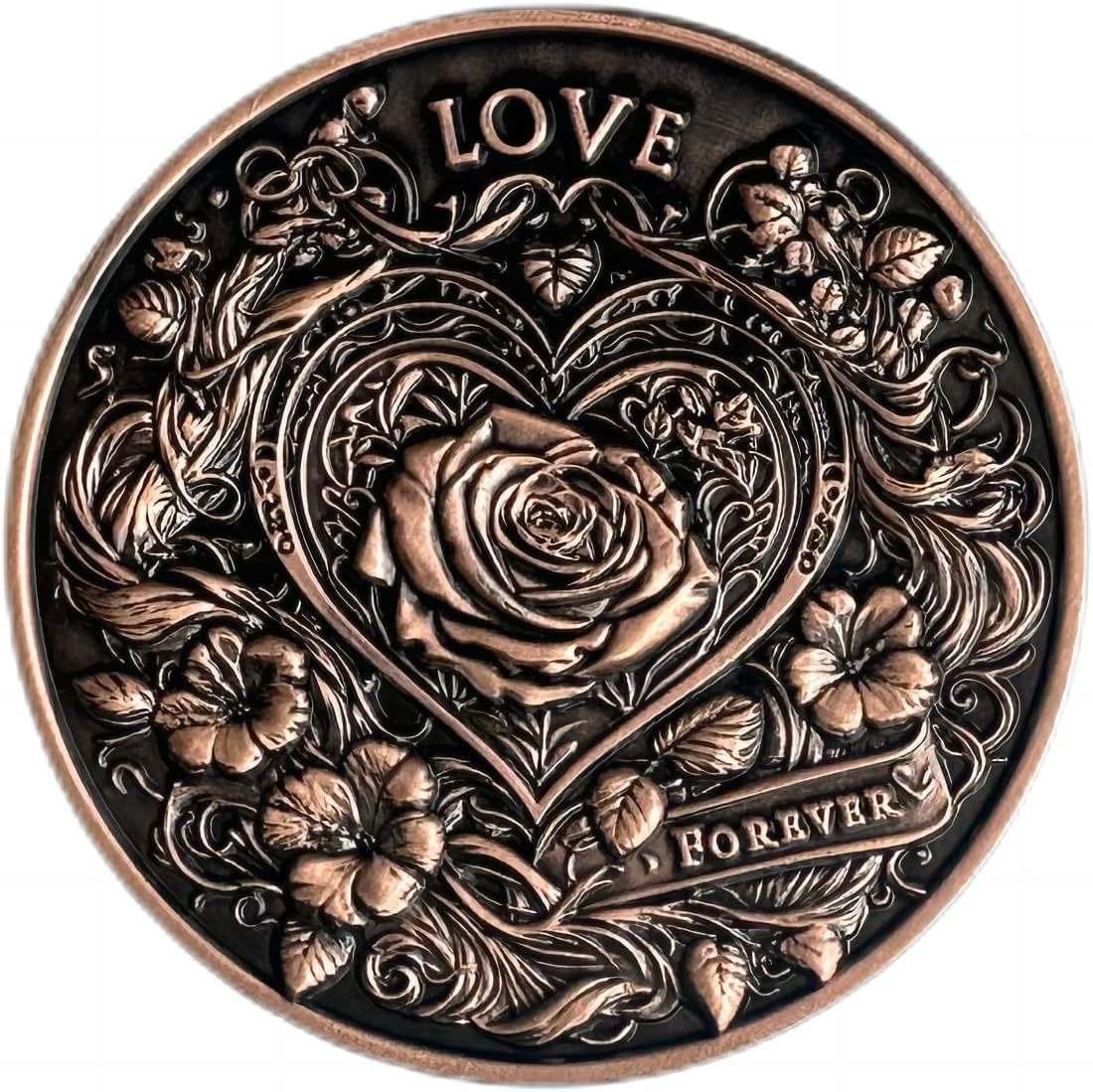 Love Coin Collection Challenge Coin: Unique memento and Pocket Token gift to Inspire and Make Him/Her lucky - Perfect Commemorative Gift