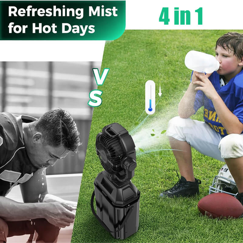 🎁 Mother's Day Exclusive🎁🔥4 in 1 Mist Camping Fan with 6L Bucket