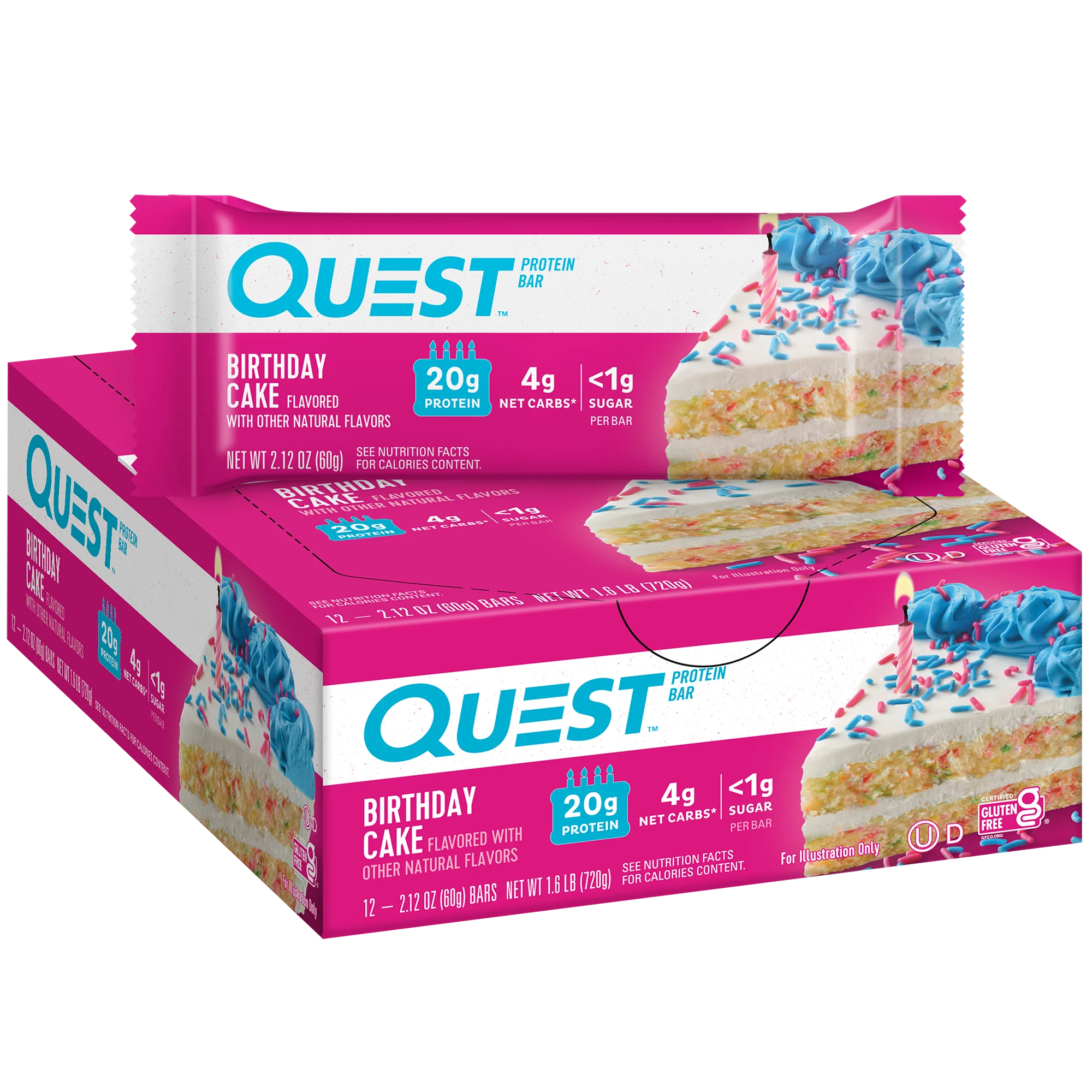 Birthday Cake Protein Bars