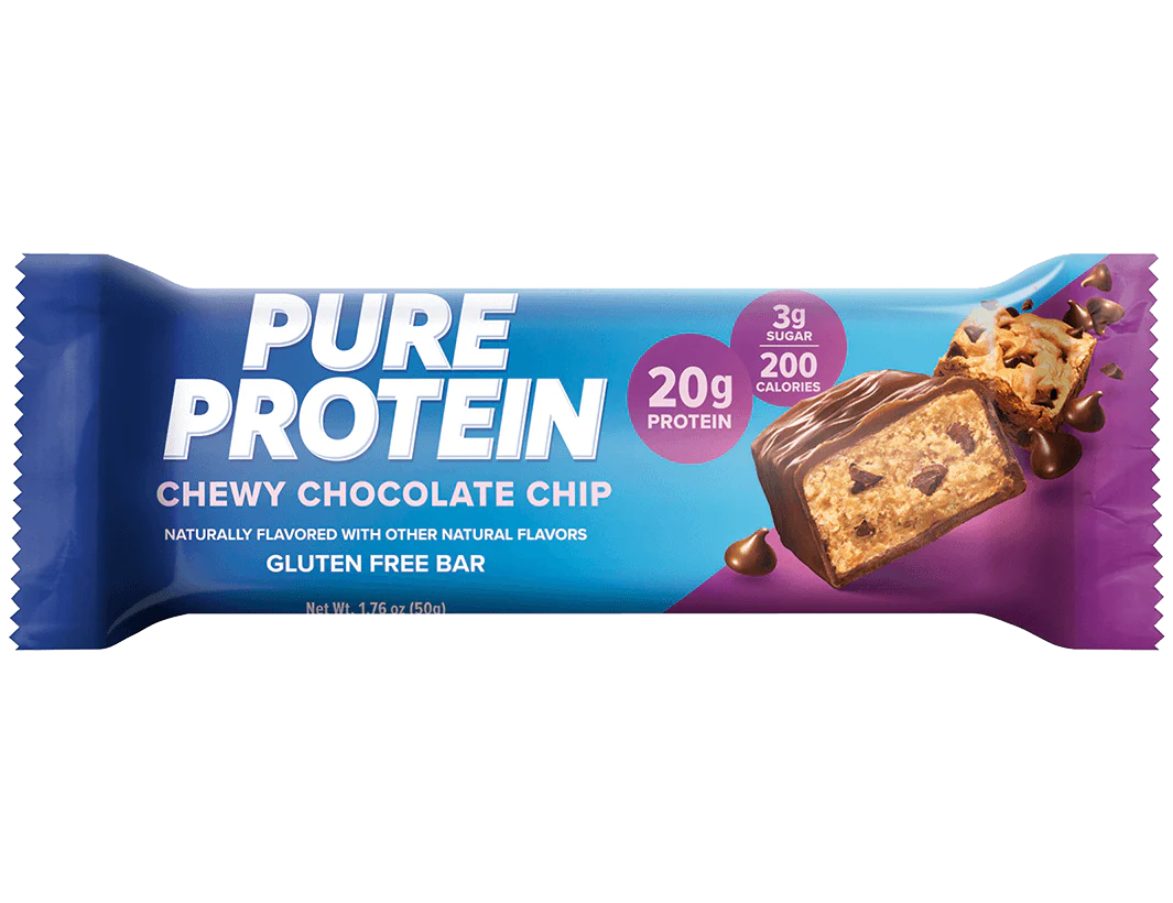 Chewy Chocolate Chip Protein Bars
