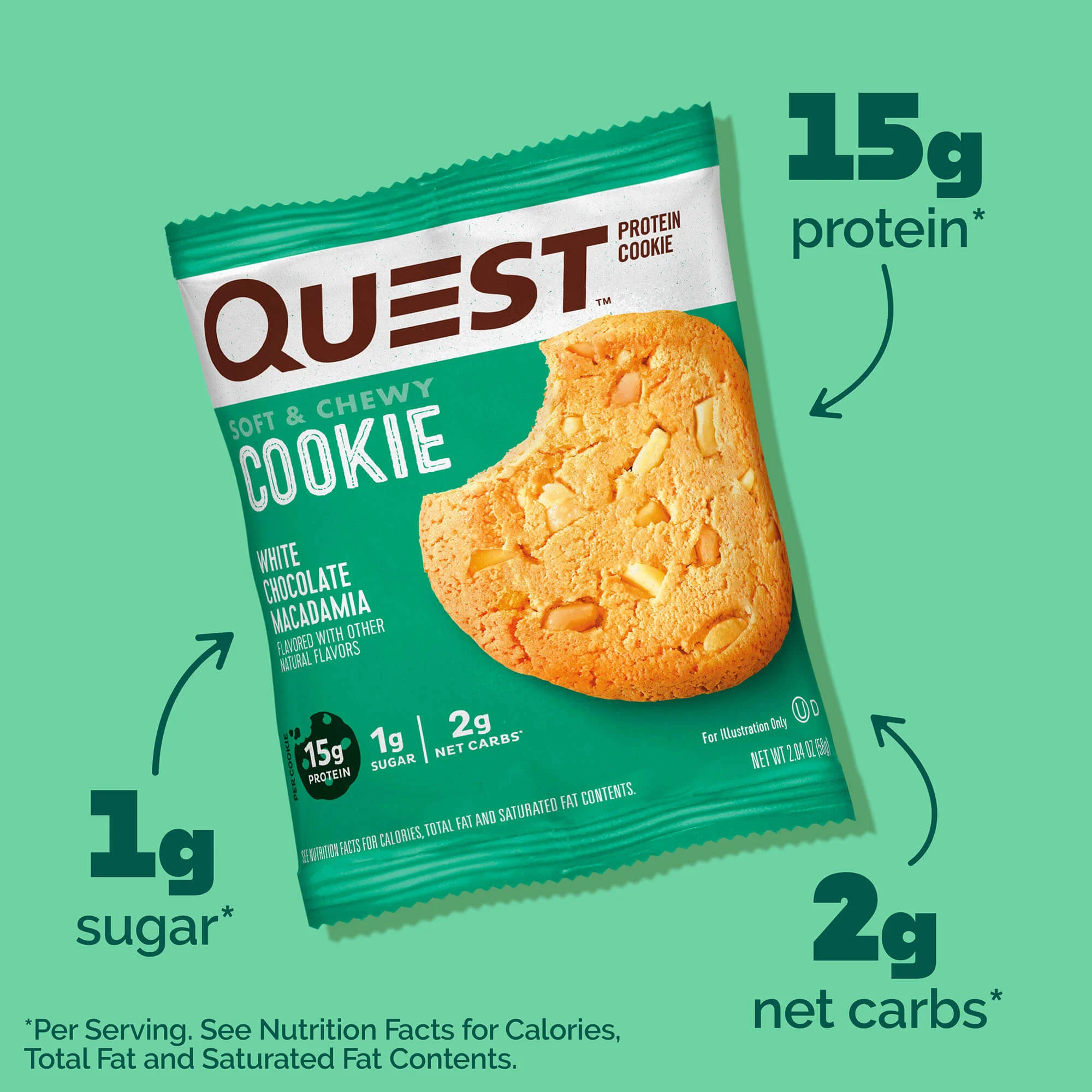 White Chocolate Macadamia Protein Cookies