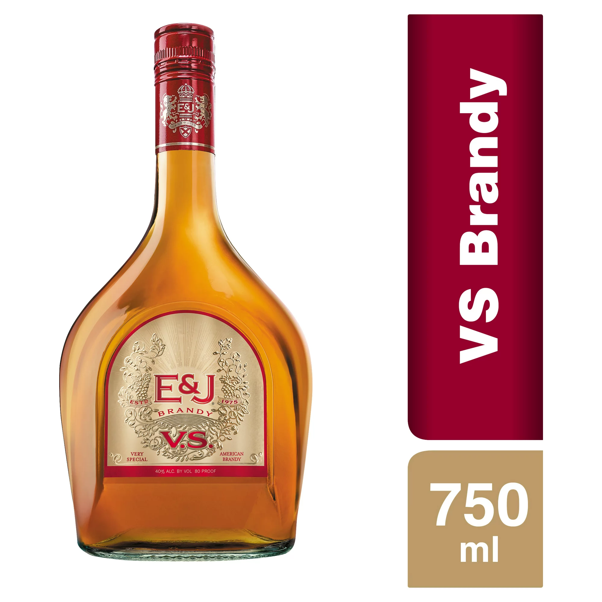E & J Gallo VS Brandy, 750ml Glass Bottle