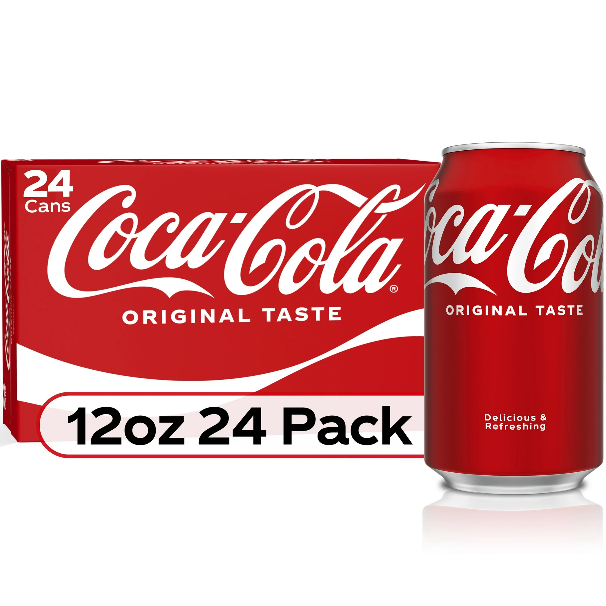Coca-Cola Soda Pop, 12 fl oz, 24 Pack Cans