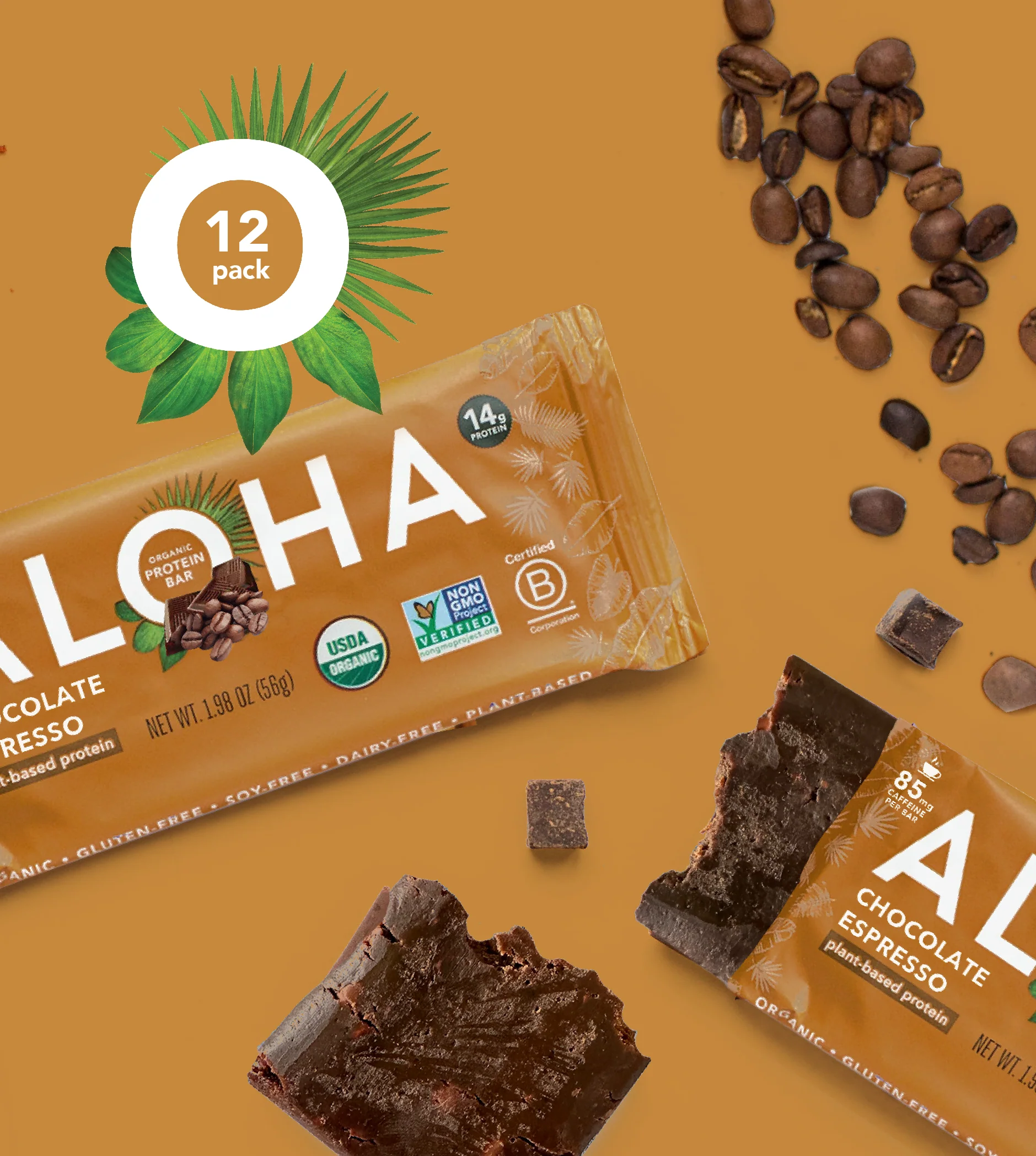 Chocolate Espresso Protein + Caffeine Bar