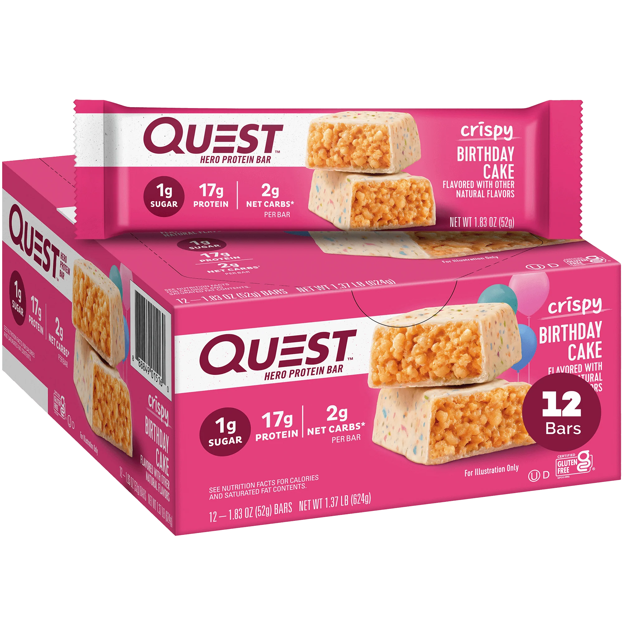 Birthday Cake Crispy Hero Bars