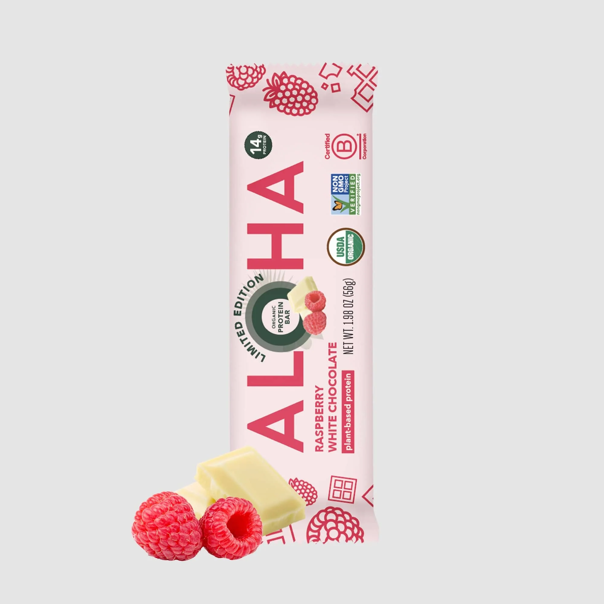 Raspberry White Chocolate Protein Bar