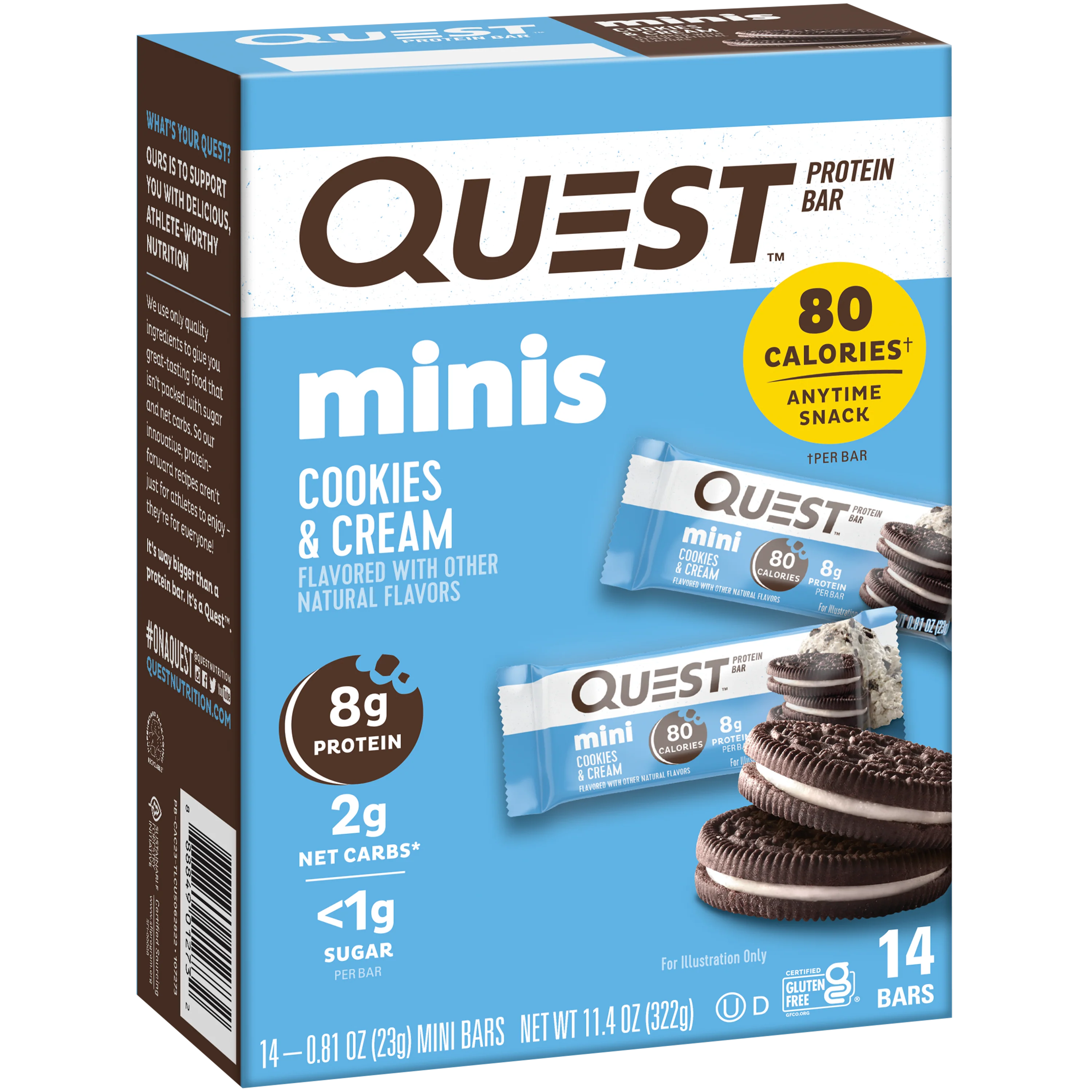 Mini Cookies & Cream Protein Bars