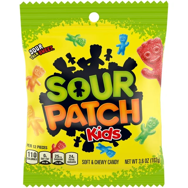 SOUR PATCH KIDS Soft & Chewy Candy, 3.6 oz