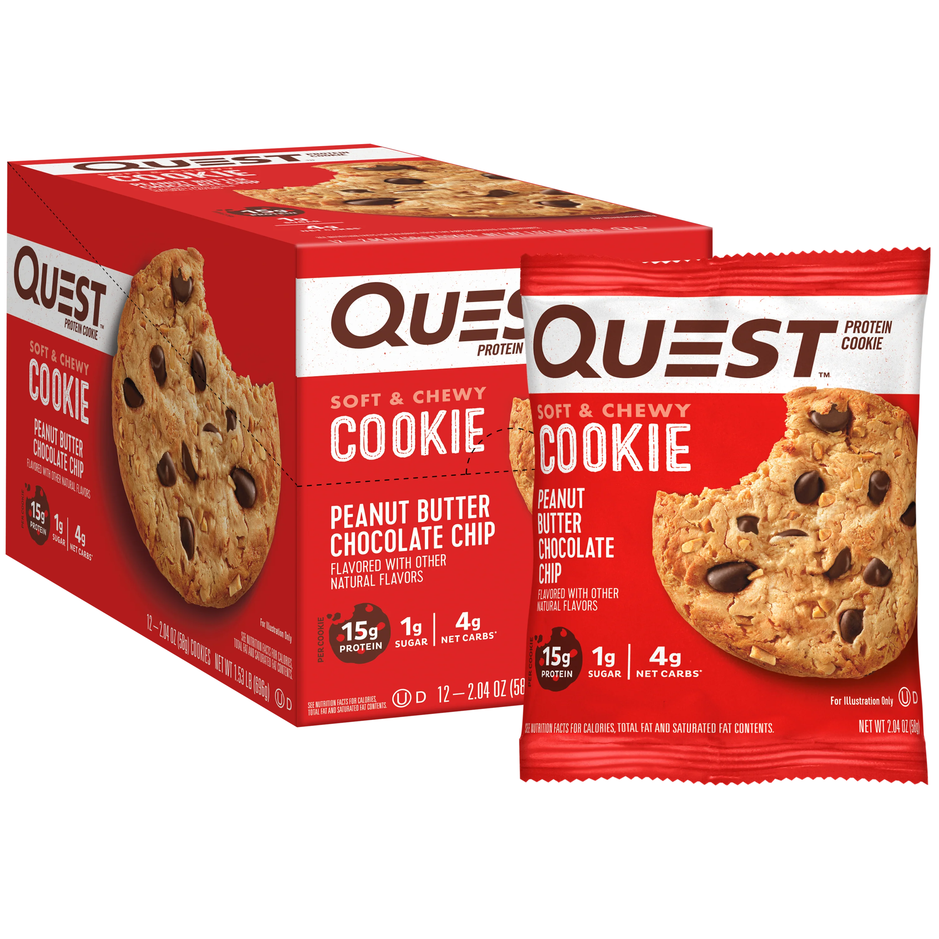 Peanut Butter Chocolate Chip Protein Cookies