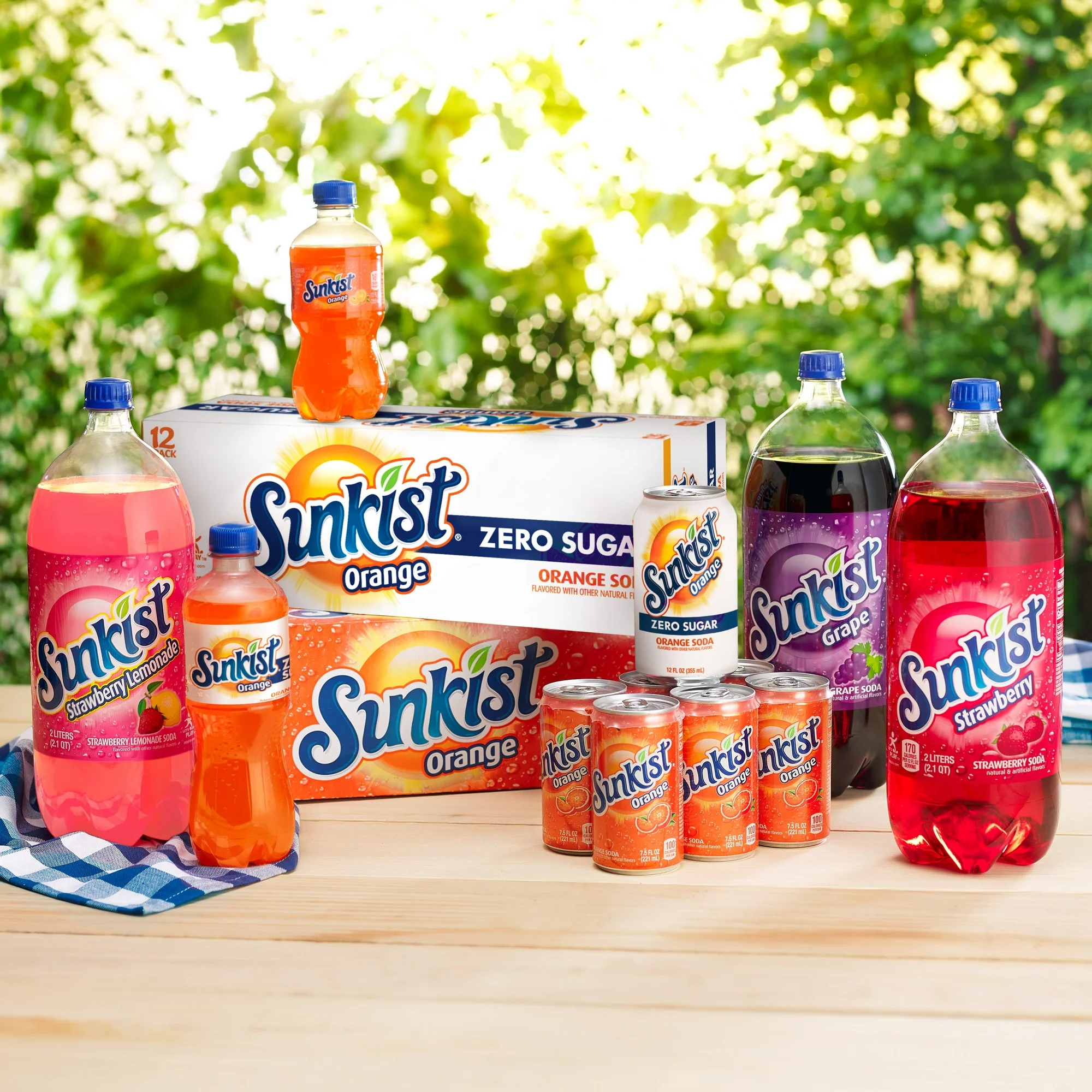 Sunkist Orange Soda Pop, 2 L, Bottle