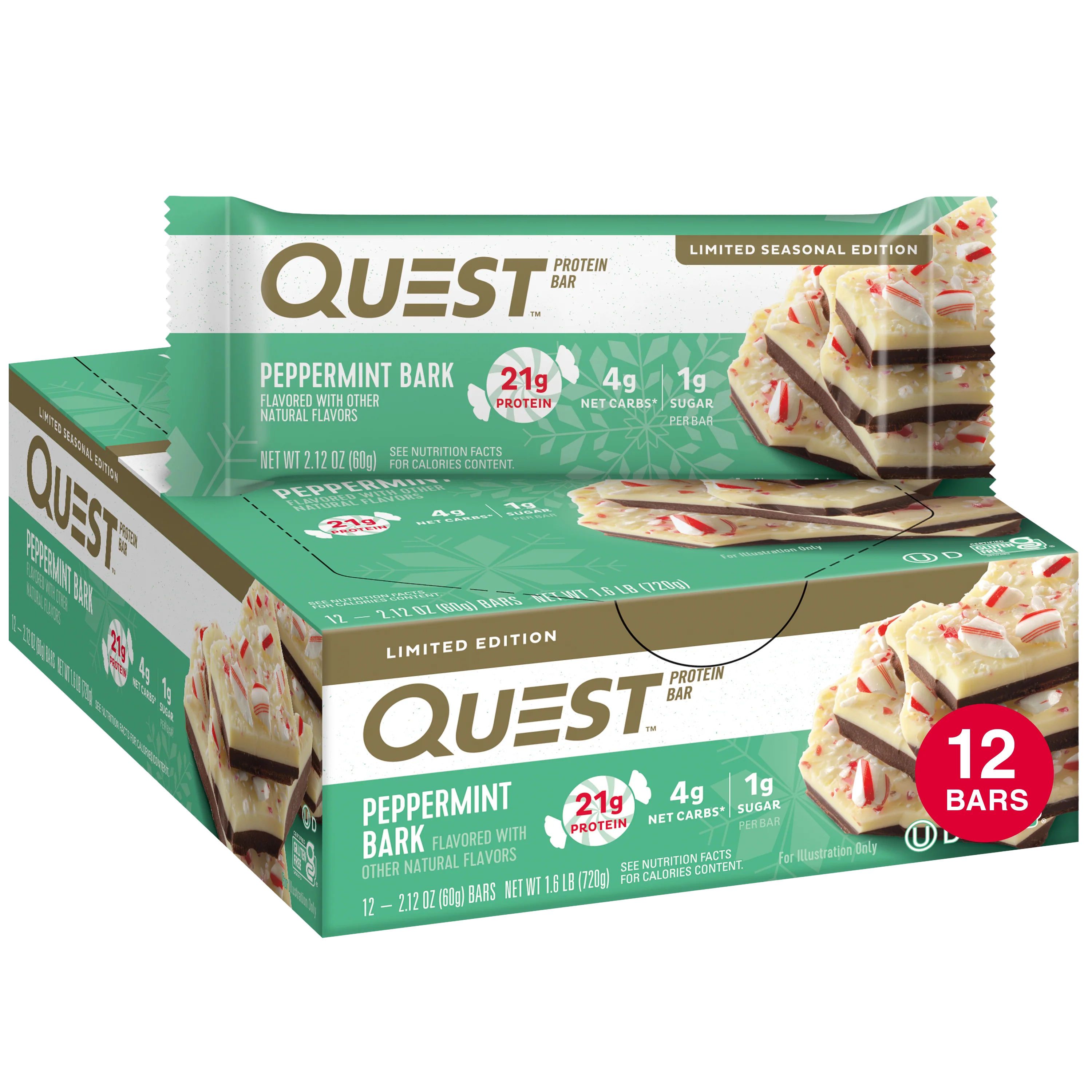 Peppermint Bark Protein Bars