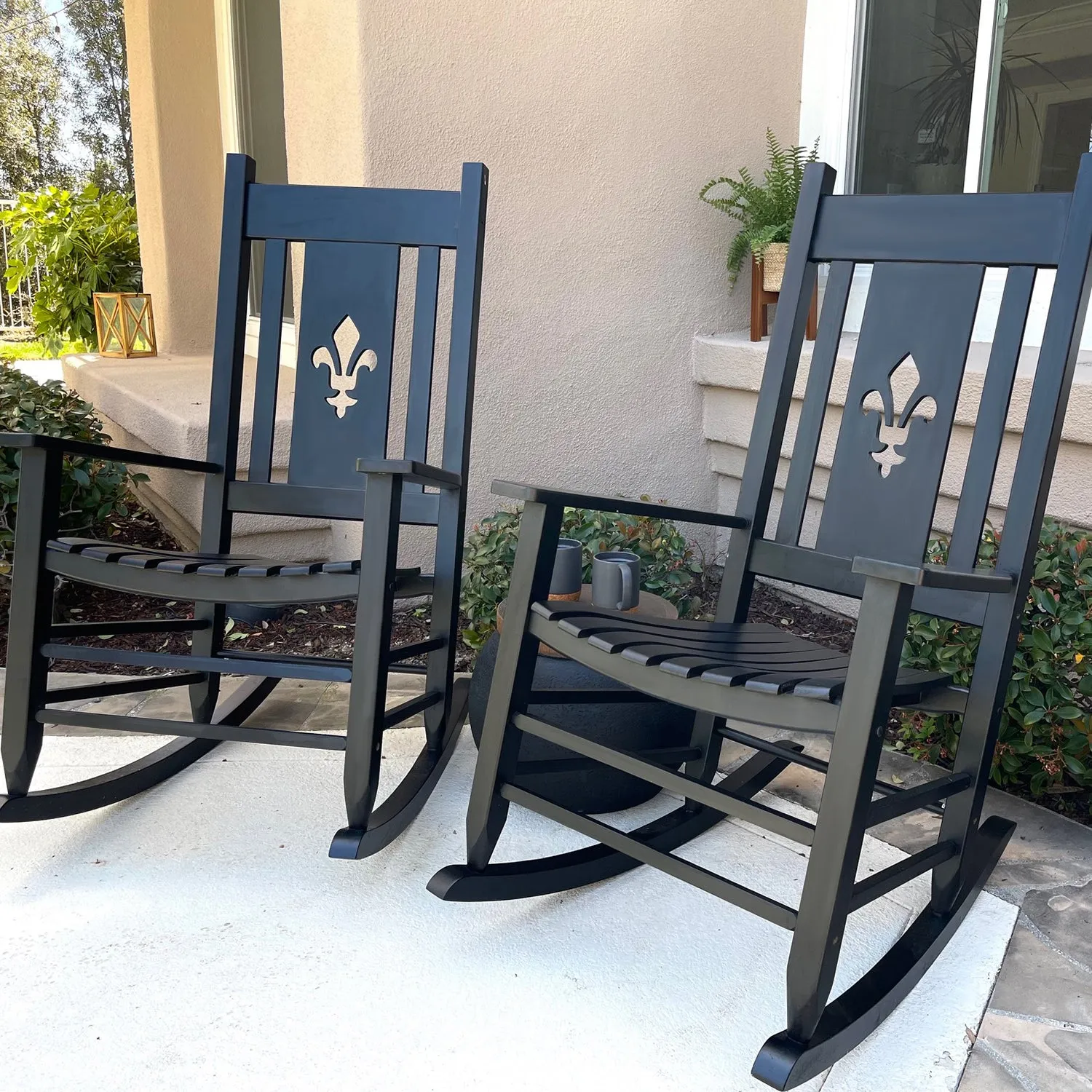 Outdoor & Indoor Wood Rocking Chair Porch Chair