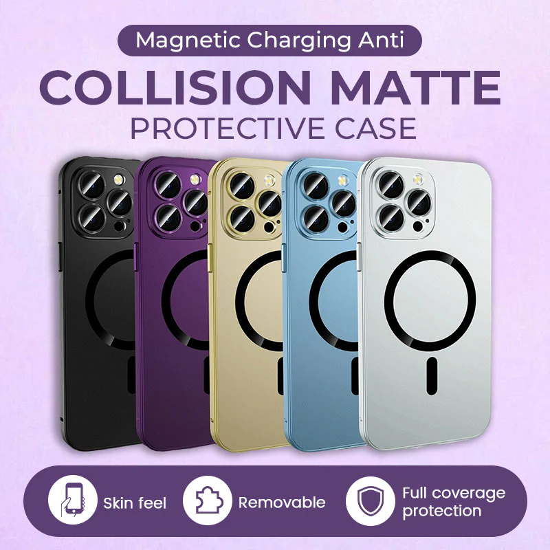 Magnetic Metal Snap-On Case For iPhone