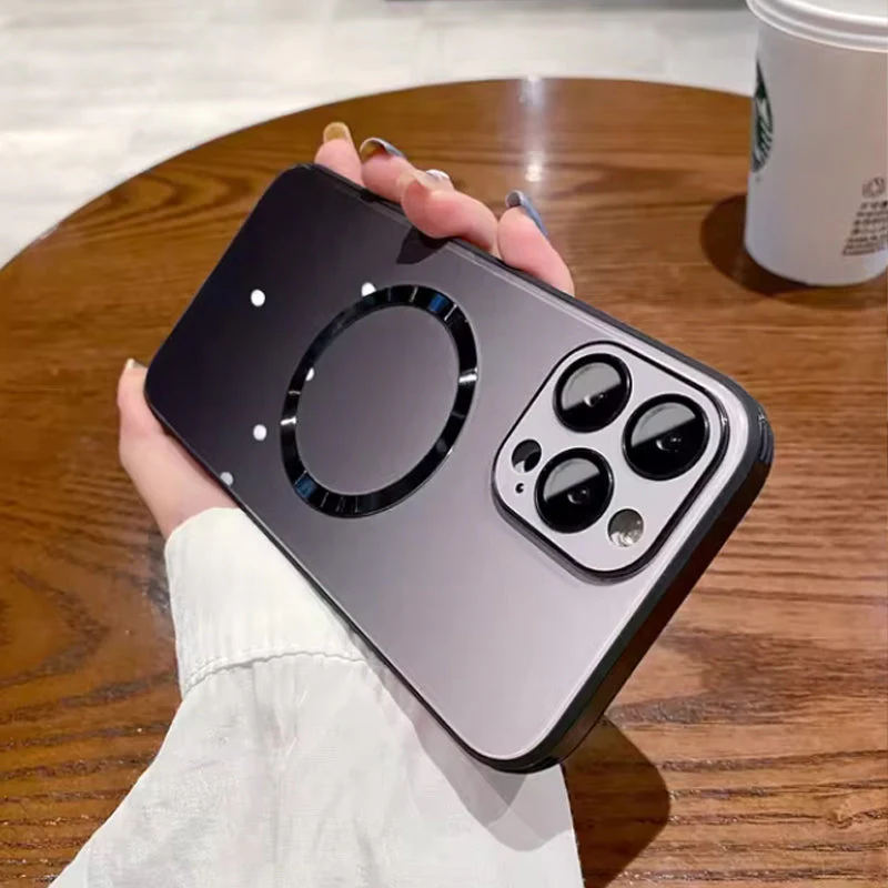 📱 Gradient Magnetic Glass Phone Case