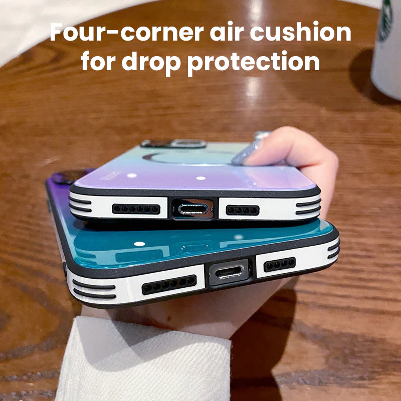 📱 Gradient Magnetic Glass Phone Case