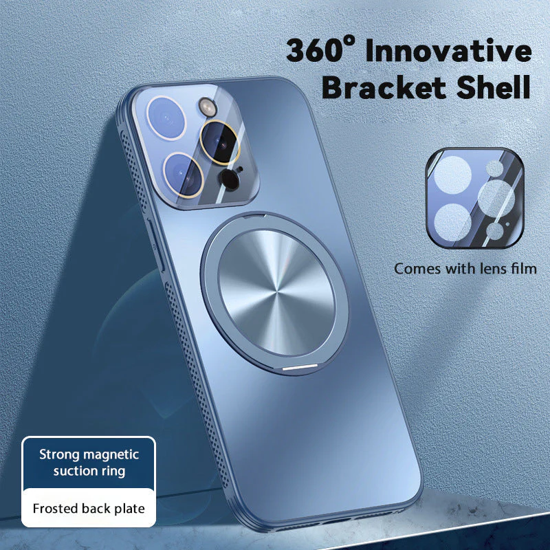 360° Rotating Bracket Heat Dissipation Magnetic Phone Case