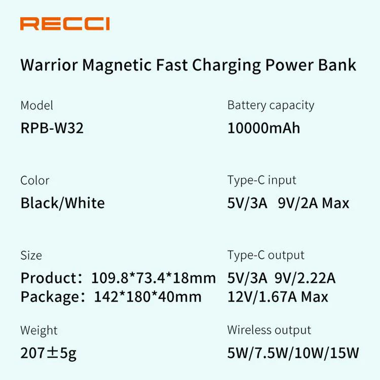 WARRIOR SERIES Magnetic Power Bank With Holder