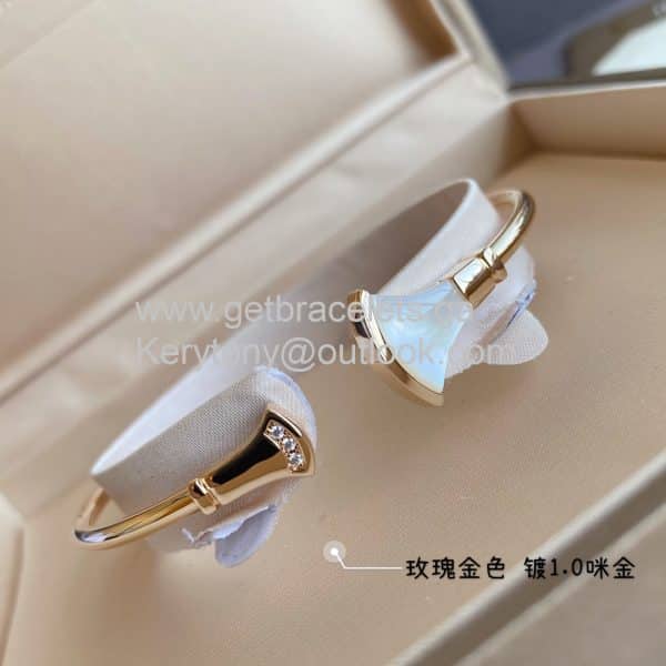 Divas Dream Bracelet Mother of Pearl with Diamonds Rose Gold 1:1