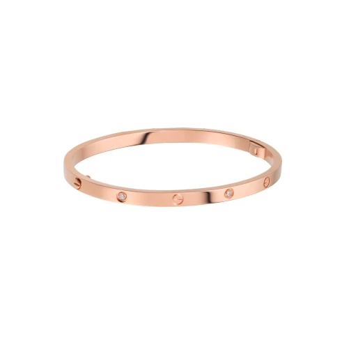 Copy Cartier Love Bracelet SM with 6 Diamonds Pink Gold B6047617 1:1 Version
