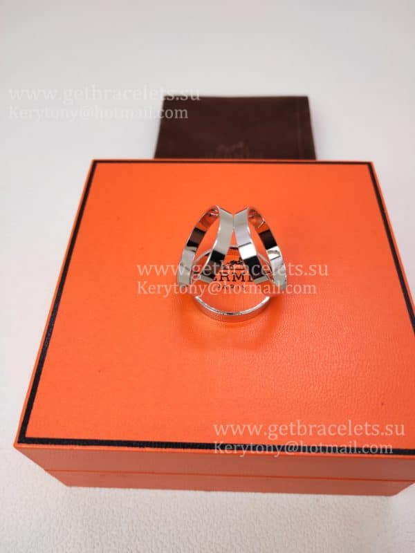 Replica Hermes Trio Scarf Ring/Buckle in White Gold/Yellow Gold/Rose Gold For Girls