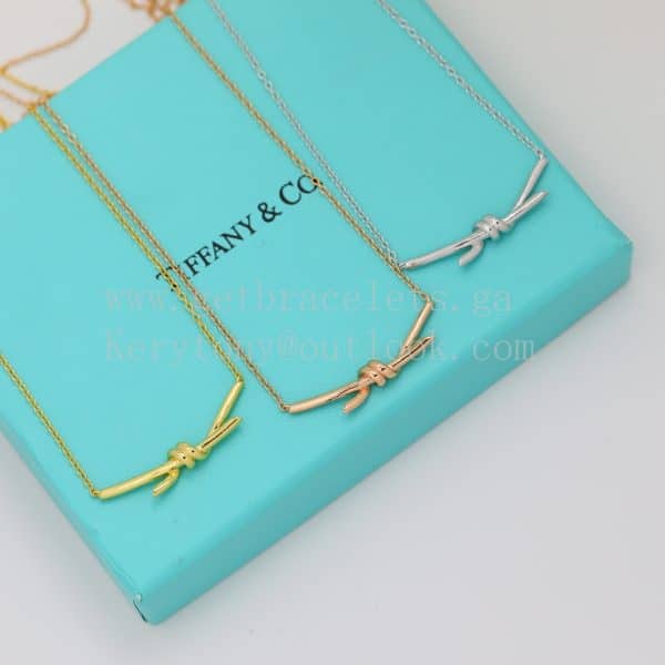 Tiffany Knot Pendant in Yellow Gold/Rose Gold/White Gold