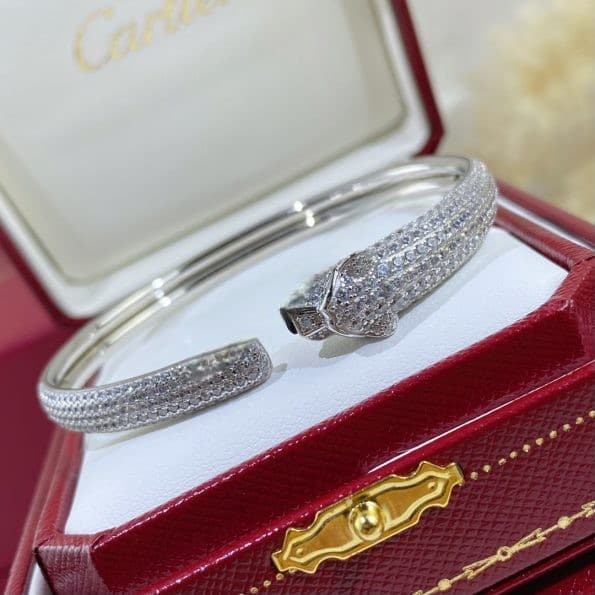 AAA Quality Panthere de Cartier Bracelet Onyx and Emeralds With Diamonds Yellow Gold/Rose Gold/White Gold N6718117