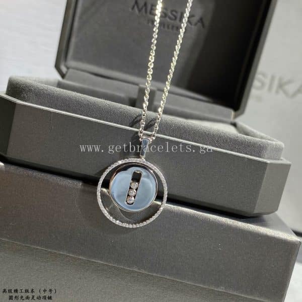 Messika Lucky Move MM Diamond Necklace Rose Gold/White Gold