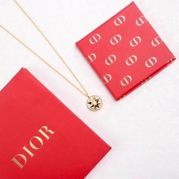 Best Dior Rose Des Vents White MOP Eight-Pointed Star Pendant Ladies Diamonds Necklace Rose Gold/Yellow Gold/ Silver