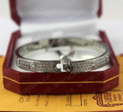 Cartier Love Bracelet Diamond-Paved White Gold Diamonds N6033602