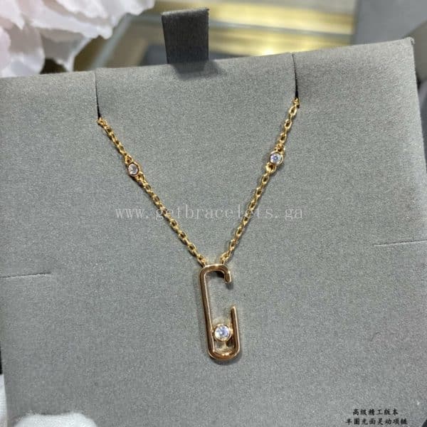 Messika Lucky Diamond Necklace White Gold/Rose Gold